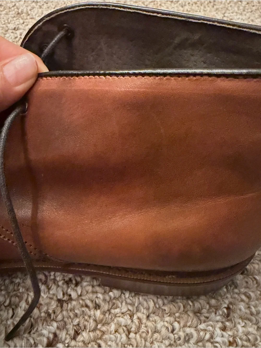 Joseph Abboud Brown Leather Chukka Boots